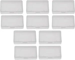 10PCS Game Cartridge Case Box, Transparent Anti Dust Cover Storage Box, Game Card Case Compatible with Nintendo Game Boy Advance GBA (2.6 X1.6X 0.3in)