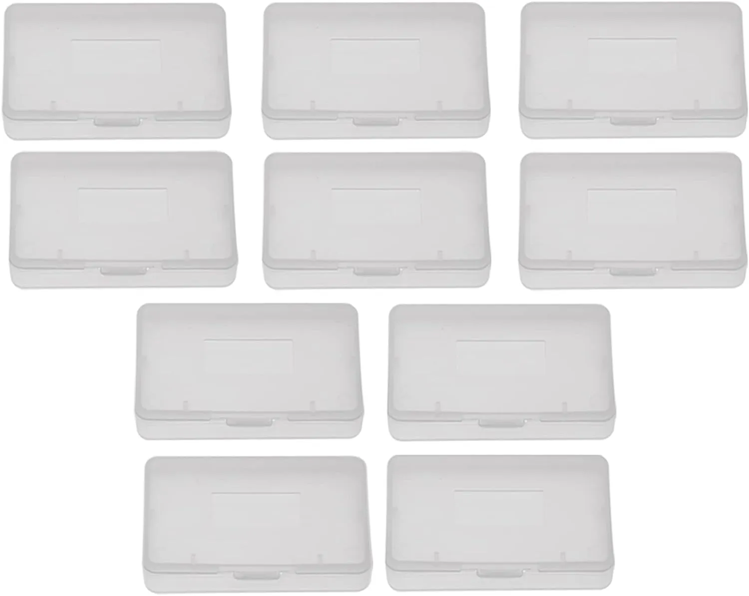 10PCS Game Cartridge Case Box, Transparent Anti Dust Cover Storage Box, Game Card Case Compatible with Nintendo Game Boy Advance GBA (2.6 X1.6X 0.3in)