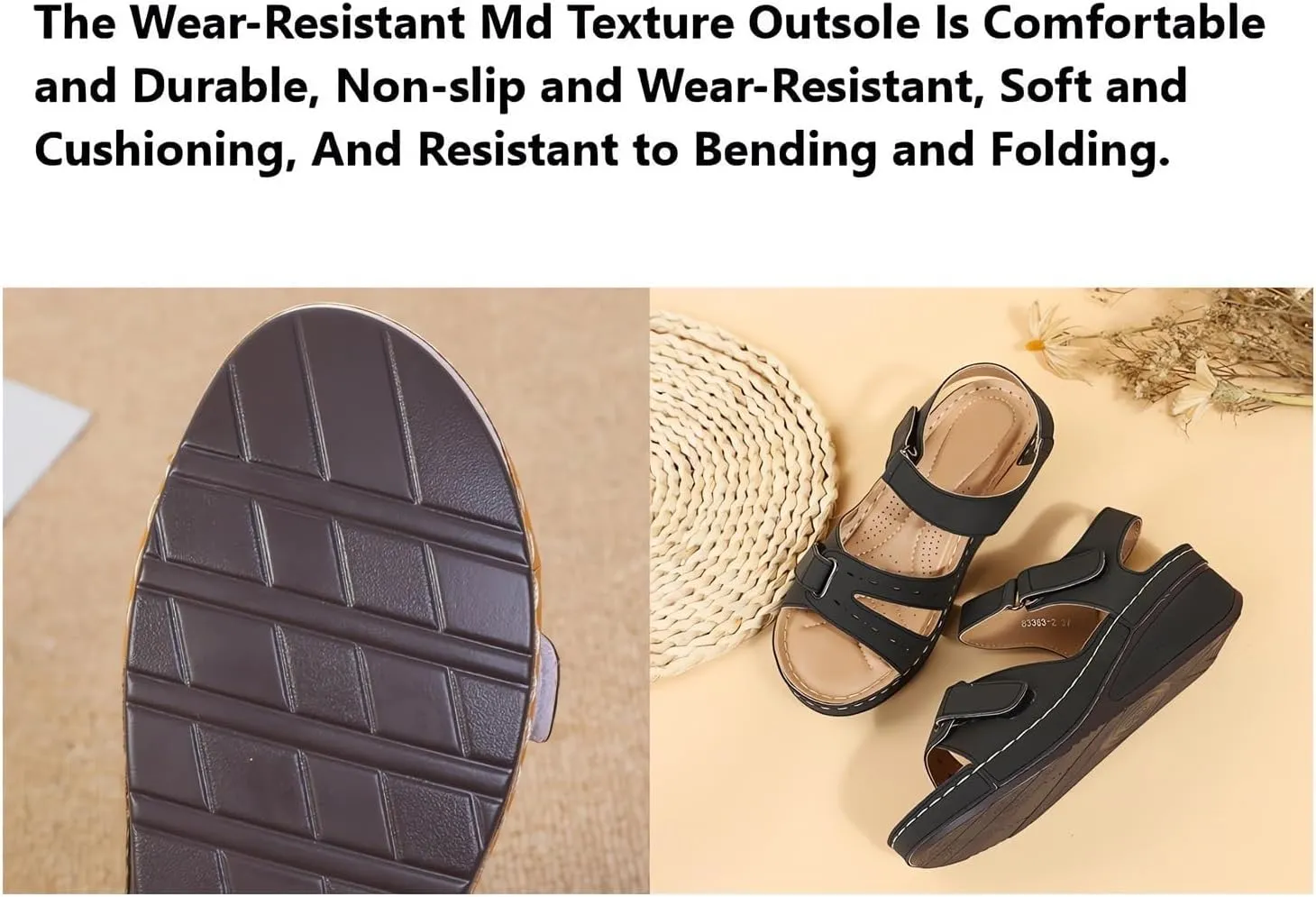 2025 Leather Orthopedic Walking Platform Sandals,Orthopedic Sandals for Women Fashion,Women Casual Dressy Wide Wedge Dress Sport Ankle Back Strap Summer Sandal with Arch Support