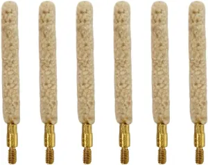 .22 Cal Bore Mop Gun Cleaning Brush for 22lr Rifle Pistol Handgun Cleaning (6 Pieces)