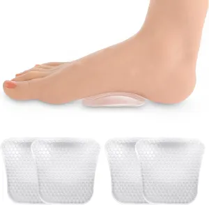 2Pairs Arch Support Inserts Women for Flat Feet Gel Arch Inserts Reusable Non-Slip Arch Support Shoe Filler Relieve Foot Pain