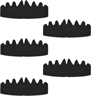 5 Pcs Black Baseball Caps Inserts Shapers Flexible Washable Reusable Hat Liner Cap Fitter Inserts Felt Hat Sweat Liner Hat Support Brim Hat Crown for Snapback Caps Fitted Caps Ball Sports Caps