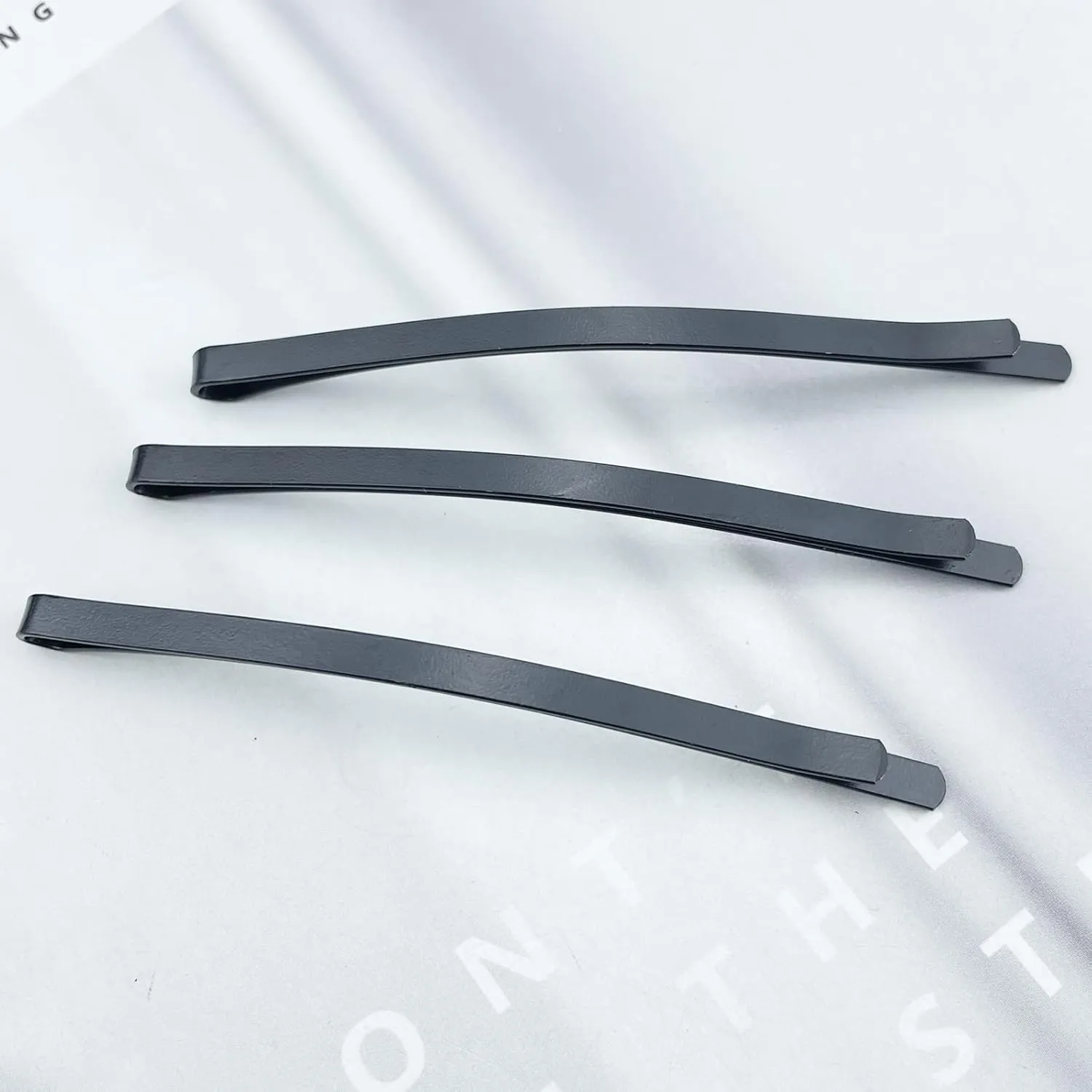 50 Black Jumbo Bobby Pins, 3.34 Inch Metal Hair Clips Hair Pin Bobby-pins Hairpins Hair Accessories for Women Thick Long Updo Hair Style