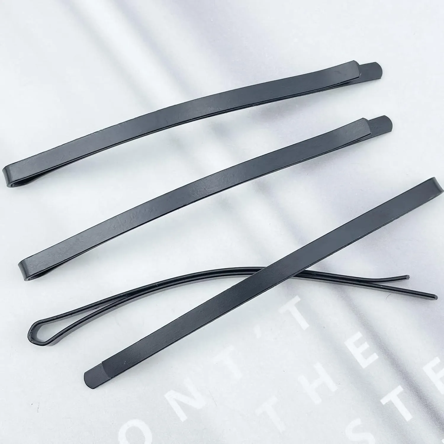 50 Black Jumbo Bobby Pins, 3.34 Inch Metal Hair Clips Hair Pin Bobby-pins Hairpins Hair Accessories for Women Thick Long Updo Hair Style