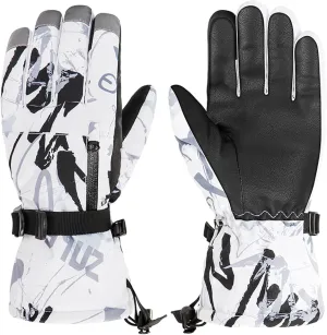 Azarxis Kids Snow Ski Gloves, Children Winter Waterproof Windproof Warm Touchscreen Snowboard Gloves for Boys & Girls