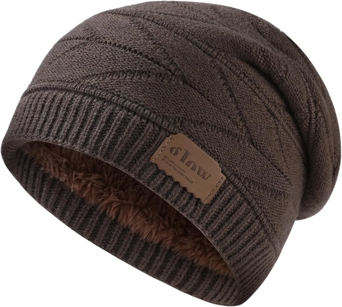 Beanie for Men Women Cable Knit Beanie Thick Soft Warm Chunky Beanie Hats Slouchy Beanies Soft Warm Beanie Hat