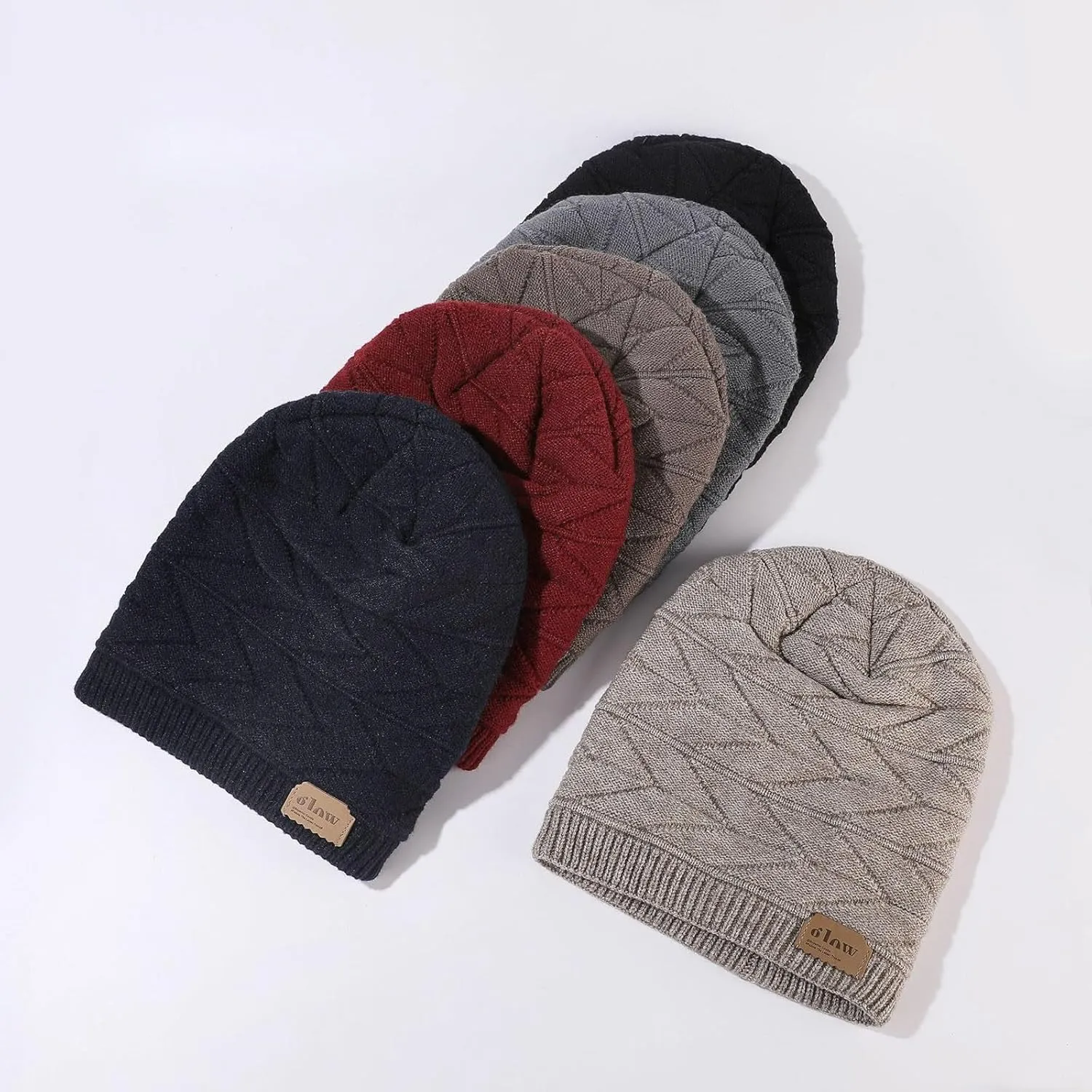 Beanie for Men Women Cable Knit Beanie Thick Soft Warm Chunky Beanie Hats Slouchy Beanies Soft Warm Beanie Hat