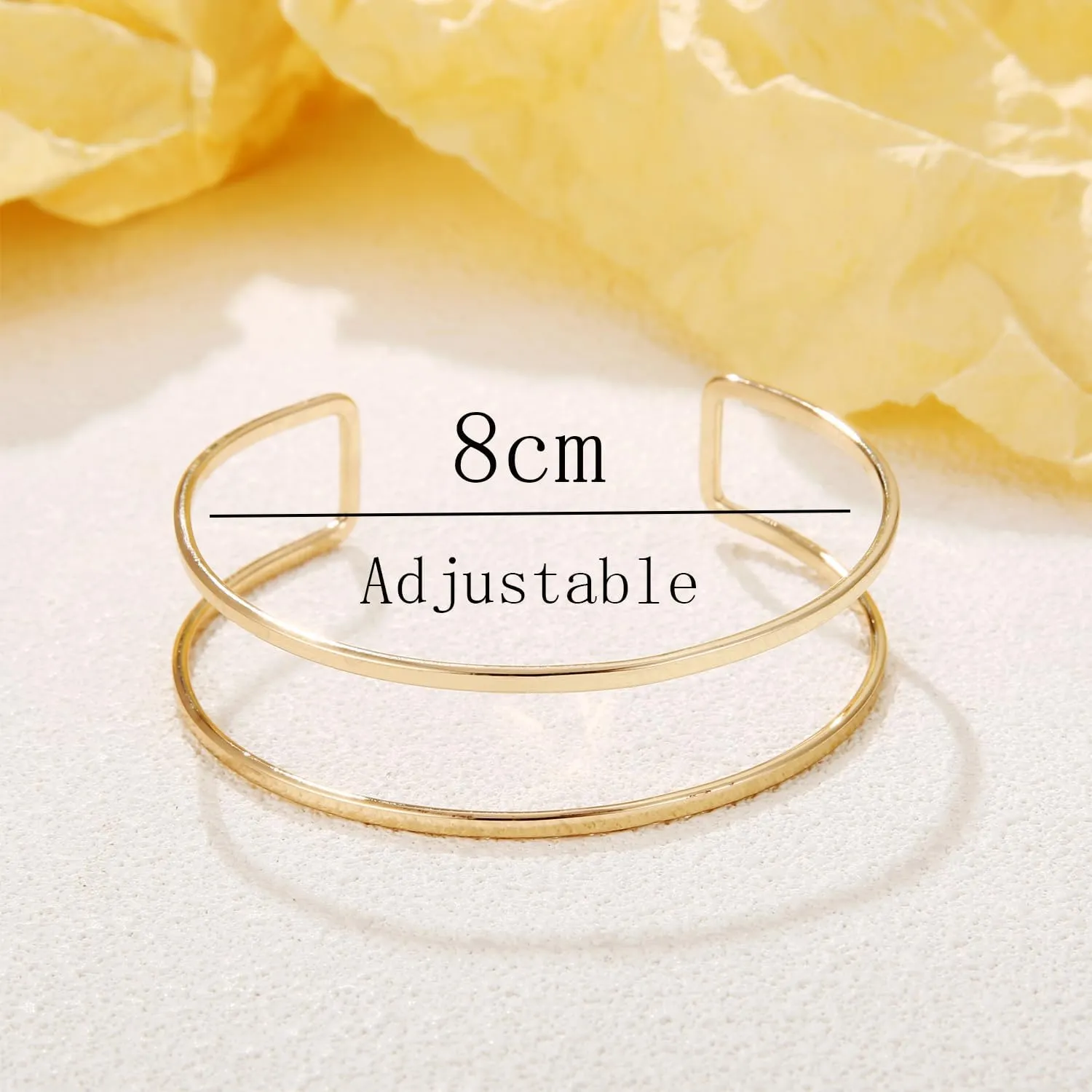 BOMAIL 6-Piece Arm Cuff Set - Gold Armlet, Armband, Adjustable Coil Swirl Upper Arm Cuff Jewelry