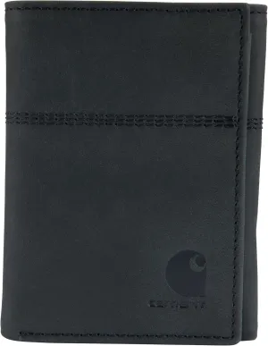 Carhartt Men's Casual Saddle Leather Wallets, Available in Multiple Styles and Colors
