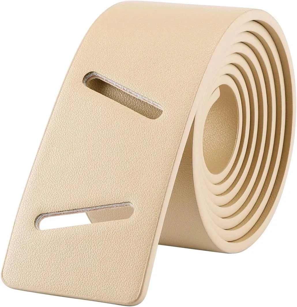 CHIC DIARY Women Fashion Knot Belt for Dress Jeans Cowhide PU Leather Tie Waist Belt No Buckle Cinch Belt