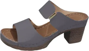 Chunky Heels Sandals for Women Open Toe Platform Sandals Comfortable Dressy Summer Casual Walking Sandal Orthopedic Slip on Outdoor Shoes Buckle Ankle Strap Shoe