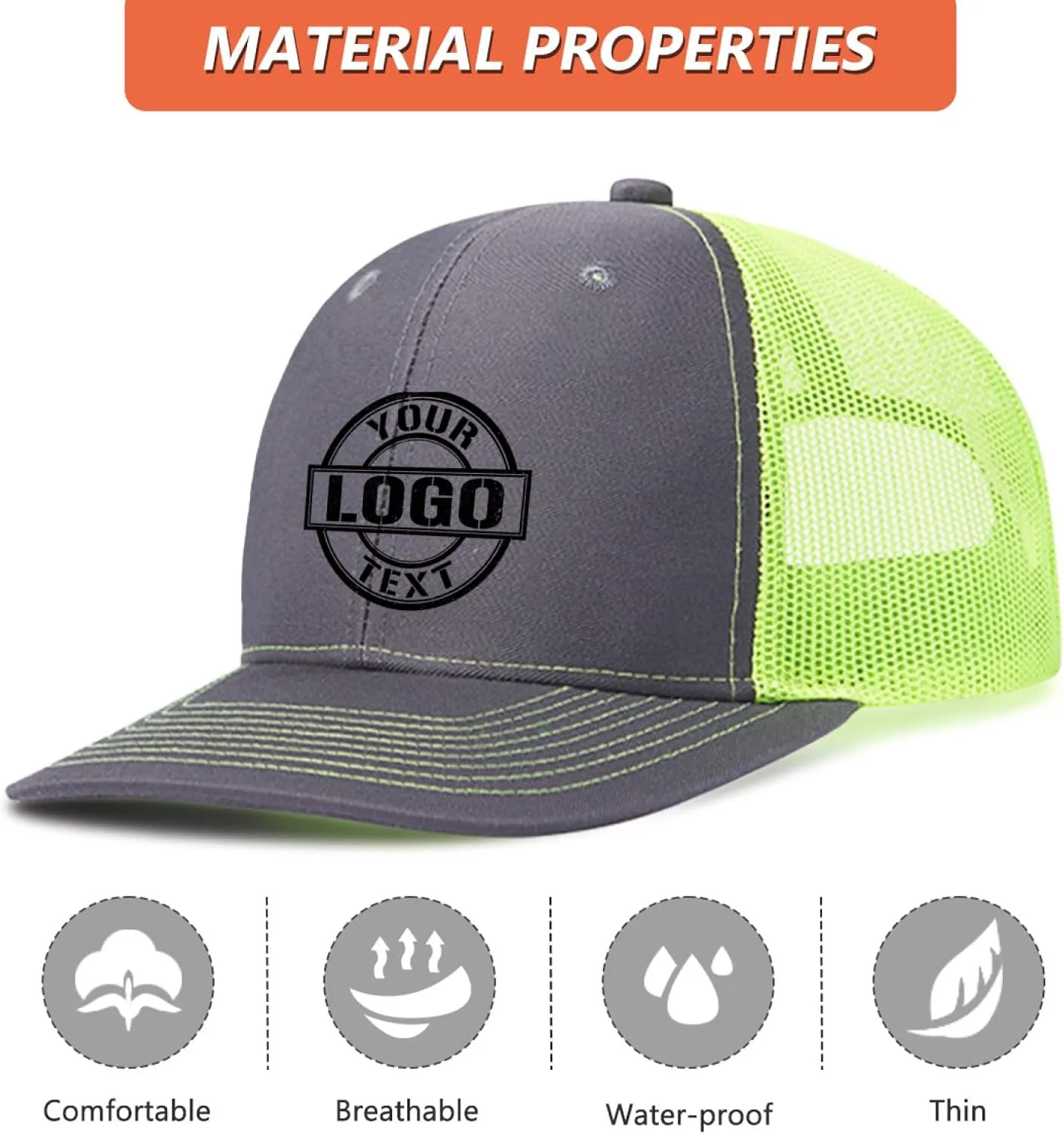 Custom Hats for Men Women Custom Hats Design Your Own Logo Customized Trucker Hat Customize Baseball Hat