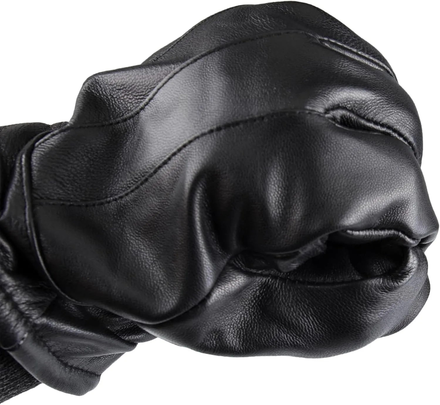 Dockers Men's Warm Leather Winter Gloves with Smartphone Touchscreen Capability