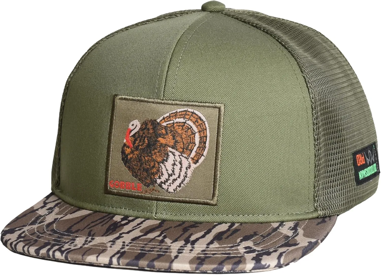 EDTREK Outdoorsman Pro Trucker Breathable Mesh Performance Cap - Flat Brim Snapback Hat