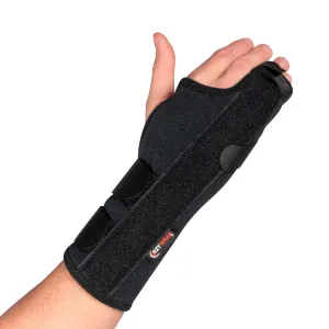 Ezywrap The Boxer Orthosis Orthopedic Hand & Wrist Brace | Wrist Brace for Women & Men | Wrist Support Strap for Sprain, Wrist Sleeve, Metacarpal Wrap Brace | Extra Small | Right | (Single/Black)