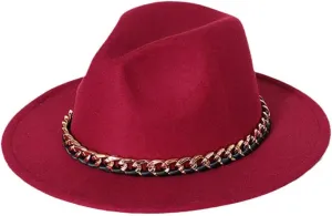 Fedora Hat for Men Women Solid Color Fedora Hat Wide Brim Jazz Hat Autumn Winter Panama Hat Fedora Hat for Men Women Solid Color Fedora Hat Wide Brim Jazz Hat Autumn Winter Panama Hat