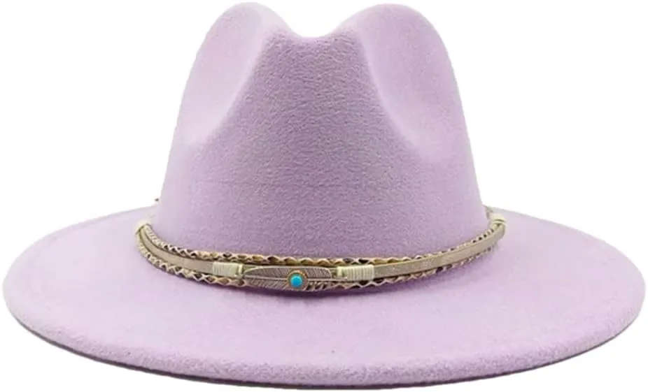 Fedoras Accessories Men's Gentlemen Women's Church Hat Wide Brimmed Jazz Hat Sombrero 16 M55-58cm