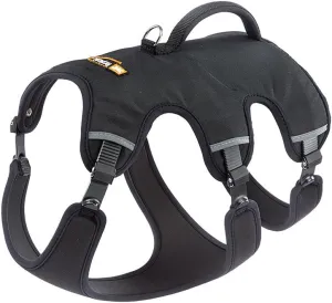 Ferplast Ergonomic Chest Harness for Medium-Small Dogs Ergotrekking P Small, Six Fastenings with Micro Regulation, Soft Padding, Reflective, Perfect for a Day Out Trekking, Black