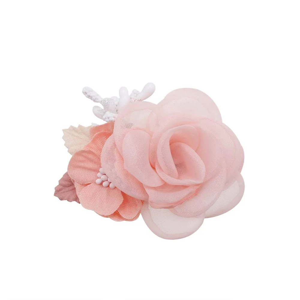 Flower Hair Clips Set-Cherrboll 3pcs Floral Hair Bow Accessories for Baby Girl Toddles Teen Gifts