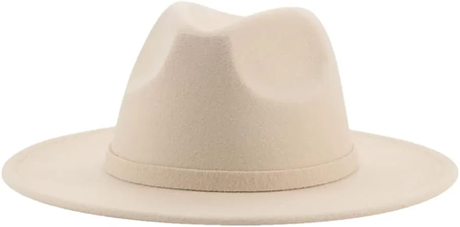 Hats for Women Men Formal Dress Wide Brim Fedora Hats Casual Wedding Church Jazz Caps Black Women Hat