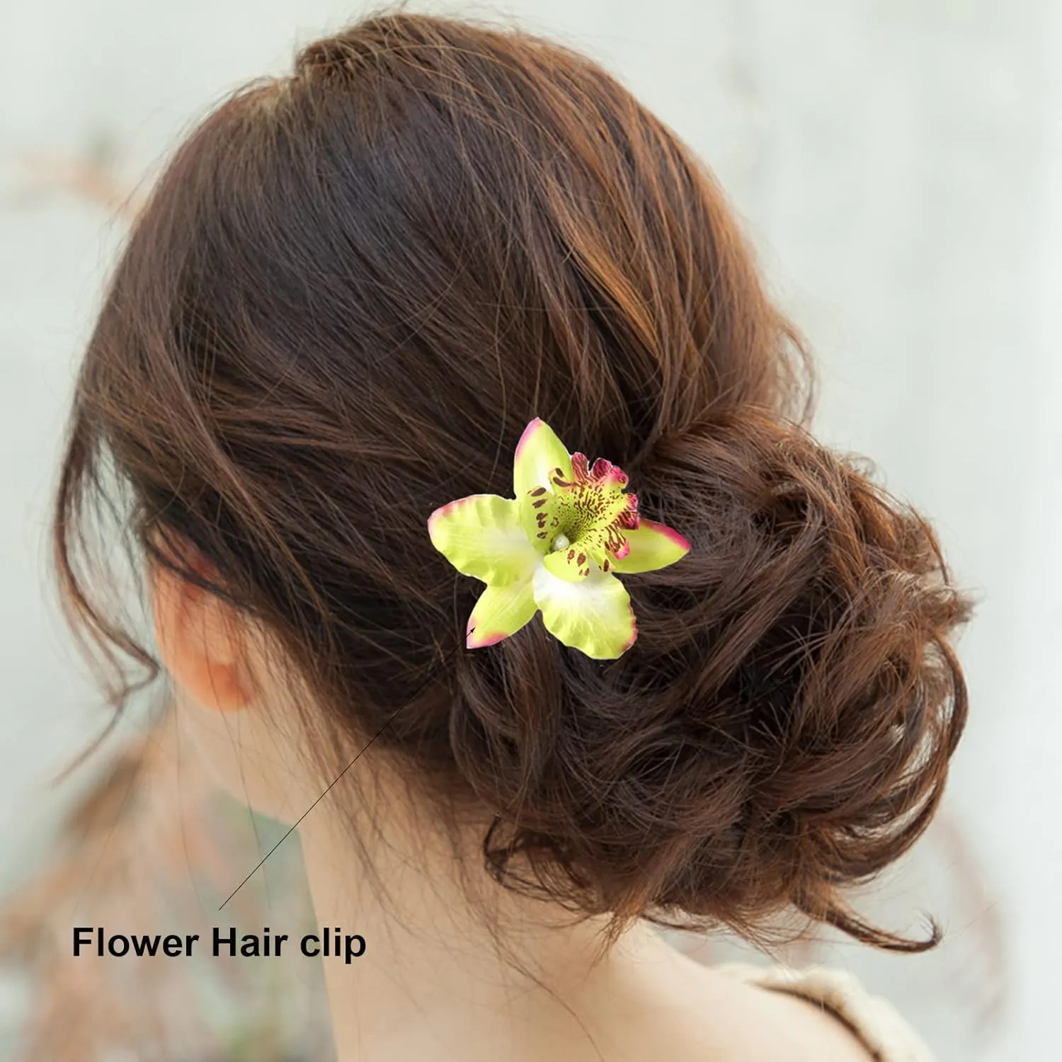 Hawaiian Leis Luau Tropical Headband Flower Crown Wreath Headpiece Wristbands Women Cute Floral Necklace Bracelets Hair Bands for Summer Beach Vacation Pool Party Decorations Favors Supplies Green