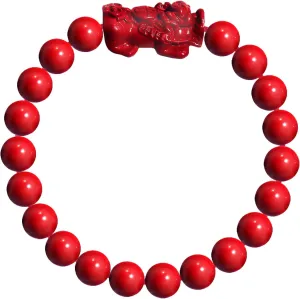 HETICA Cinnabar Bracelets for Women Feng Shui Peace Talisman Good Luck Lotus Flower Wealth Attraction Bracelets Jewelry for Daily Wear Birthday Christmas Gifts