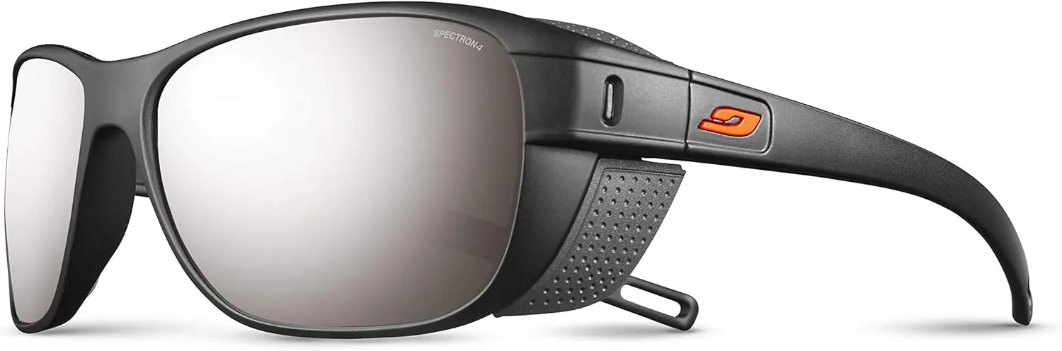 Julbo Camino Glacier Sunglasses for Men & Women w/Removable Side Shields for Hiking, Skiing, Trekking - 100% UV Protection
