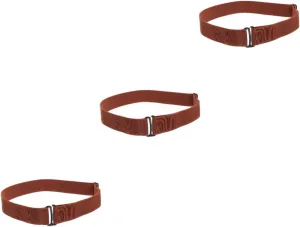 KESYOO 3pcs Elastic Invisible Belt Non Slip Waist Belt Non Slip Belt Elastic Buckle Belt Jeans Belts Women Elastic Belt Waist Belts Invisible Belts Alloy Men and Women Tight The Lazy
