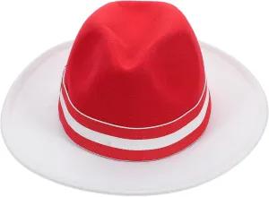 LIFKOME Woolen Fedora Hat for Men Women Stylish Dress up Hat for Christmas Festivals and Parties Elegant Jazz Costume Accessory Comfortable Fit