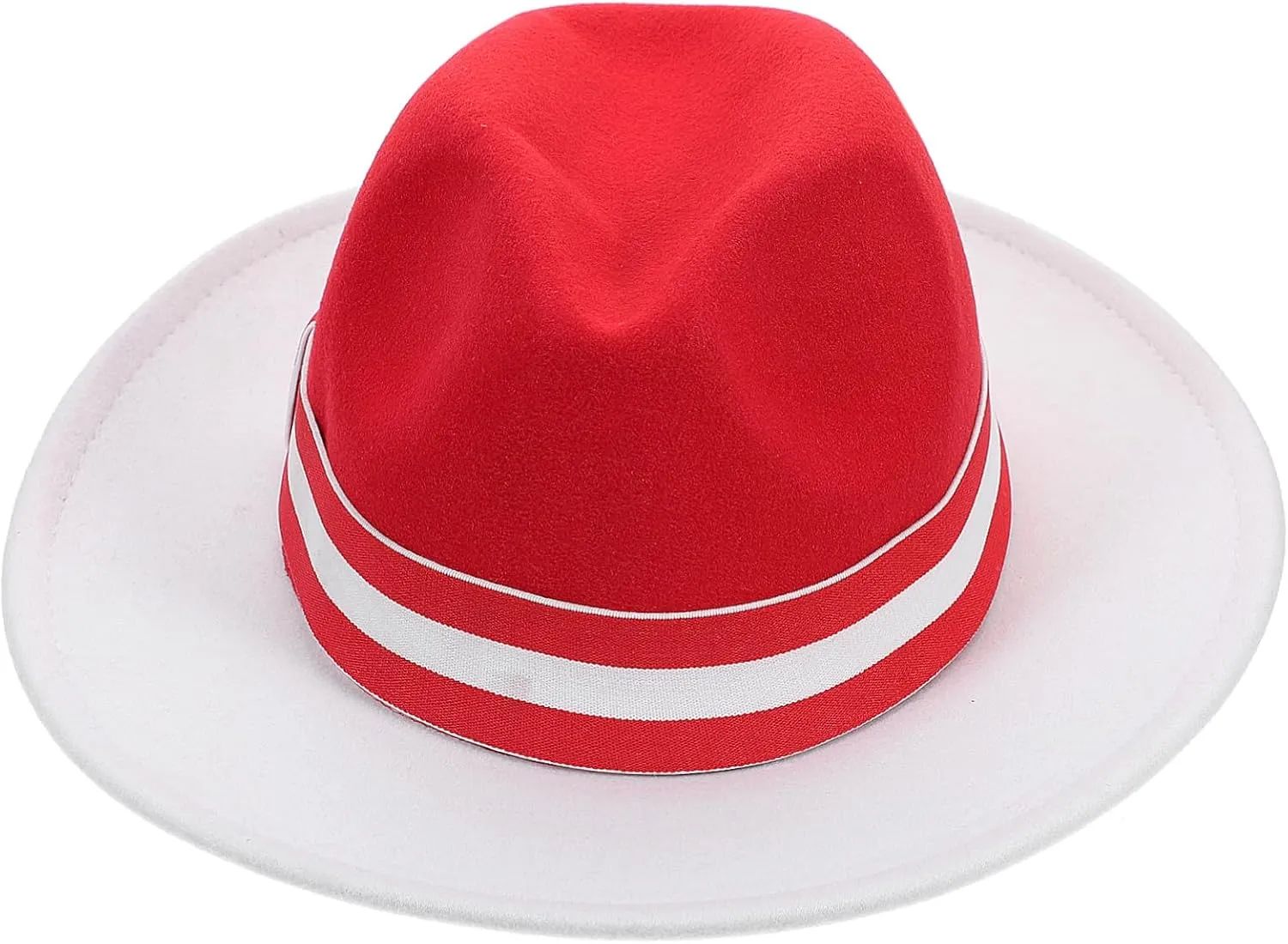 LIFKOME Woolen Fedora Hat for Men Women Stylish Dress up Hat for Christmas Festivals and Parties Elegant Jazz Costume Accessory Comfortable Fit