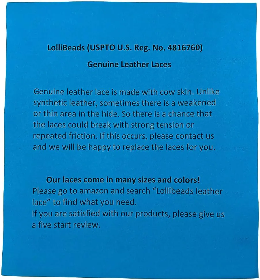 LolliBeads (TM) 3mm Flat Genuine Leather Strip Cord Braiding String Dark Brown Espresso (5 Yards)