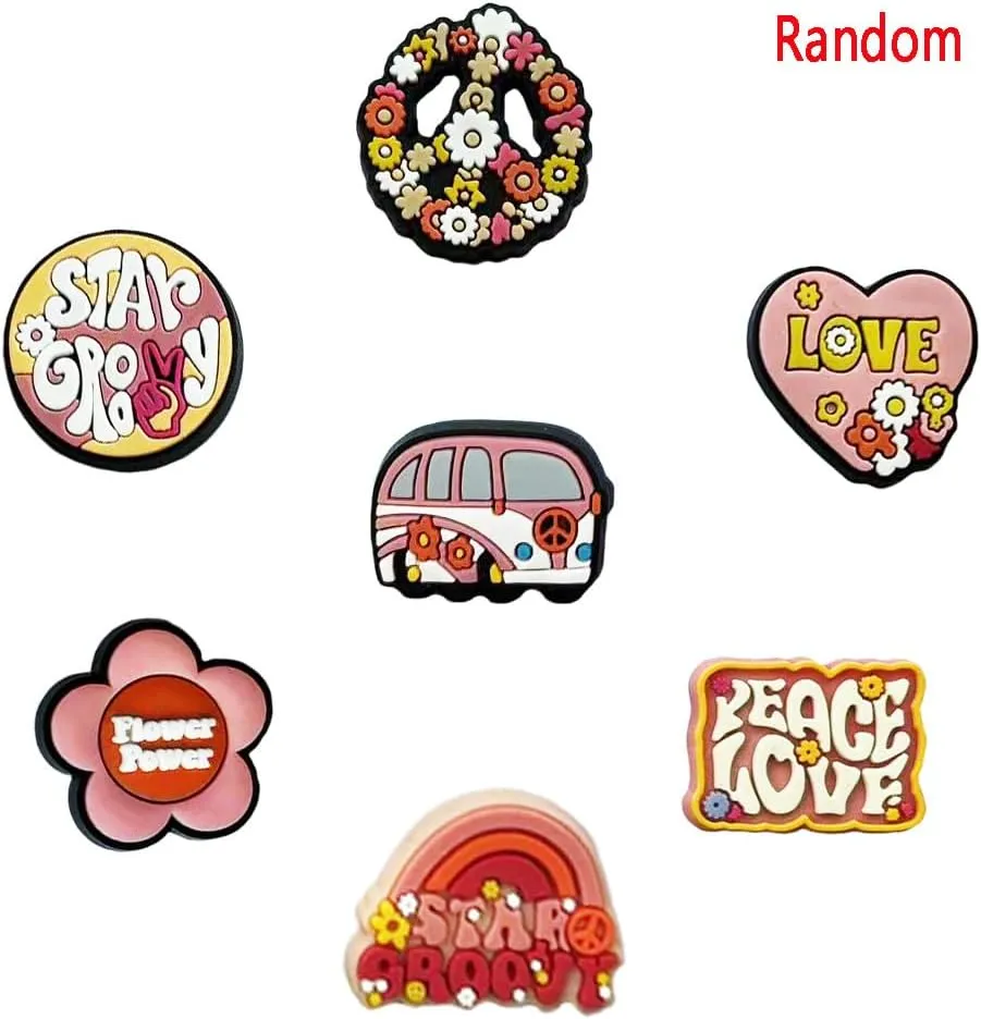 Lot of 30 50 100pcs Random Different Shoe Charms Men Women Shoes Decoration for Kids Boys Girls Birthday Gifts