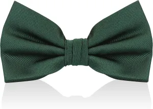 LUTHER PIKE SEATTLE Bow Ties For Men - Mens Woven Pre Tied Bowties, Bowtie Tuxedo Solid Color Formal Bow Tie for Costume