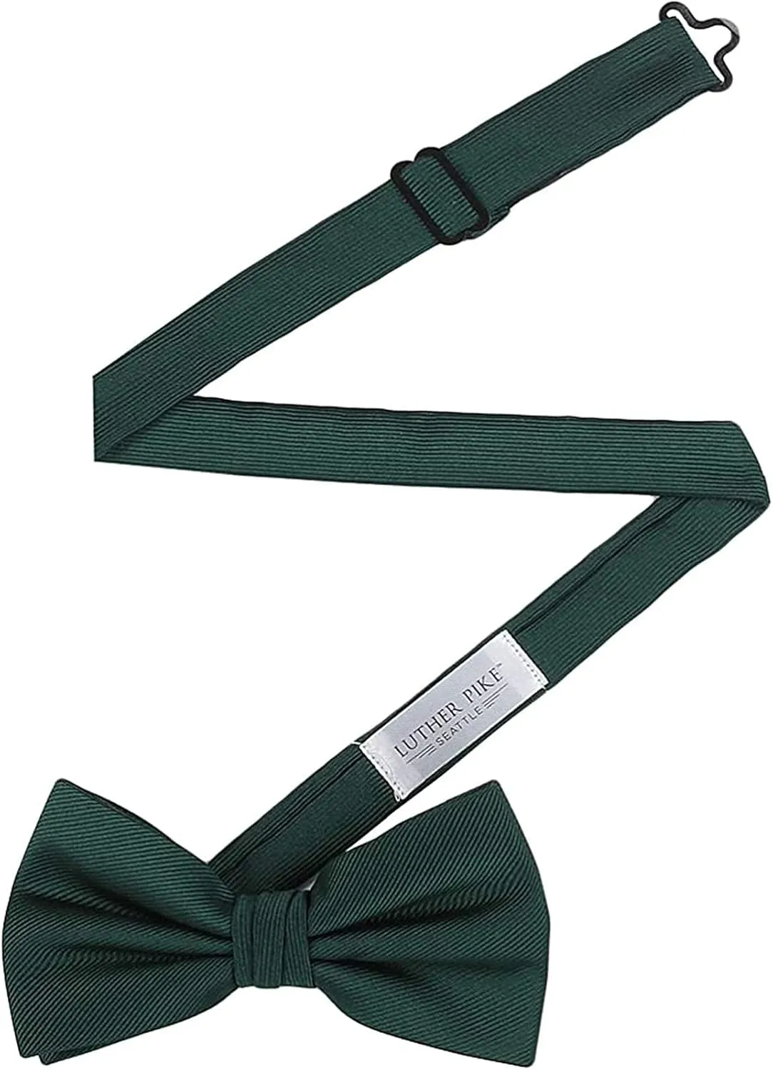 LUTHER PIKE SEATTLE Bow Ties For Men - Mens Woven Pre Tied Bowties, Bowtie Tuxedo Solid Color Formal Bow Tie for Costume