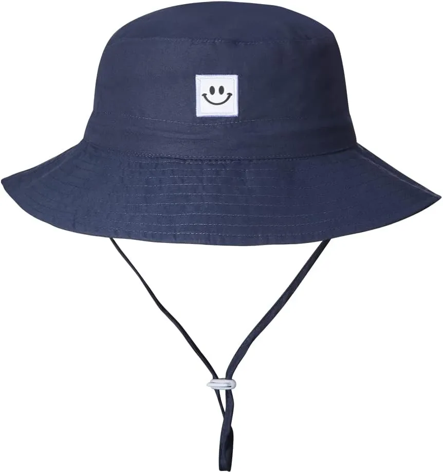 MaxNova Baby Sun Hat Smile Face UPF 50  Toddler Bucket Hat for Boys Girls 0-7 Years