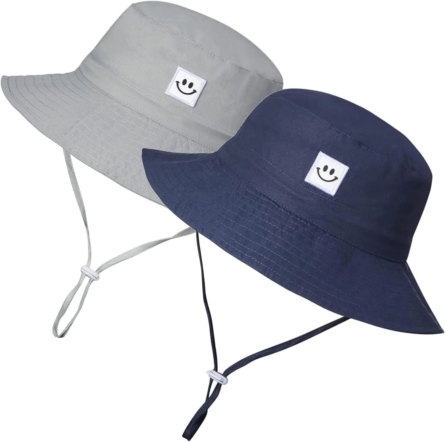 MaxNova Baby Sun Hat Smile Face UPF 50  Toddler Bucket Hat for Boys Girls 0-7 Years