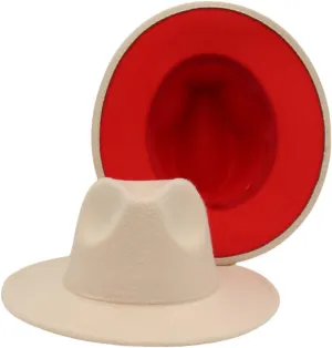 Men Fedoras Unisex Patchwork Fedora Hat Women's Wide Brim Jazz Top Hat Autumn Winter Panama Hat Cap Men Fedoras Unisex Patchwork Fedora Hat Women's Wide Brim Jazz Top Hat Autumn Winter Panama Hat Cap