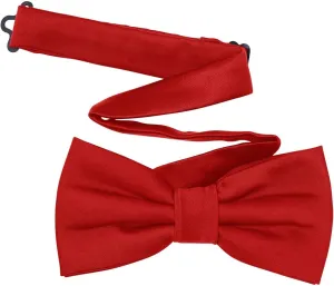 Men's Pre-Tied Satin Formal Tuxedo Bowtie Adjustable Length Satin Bow Tie