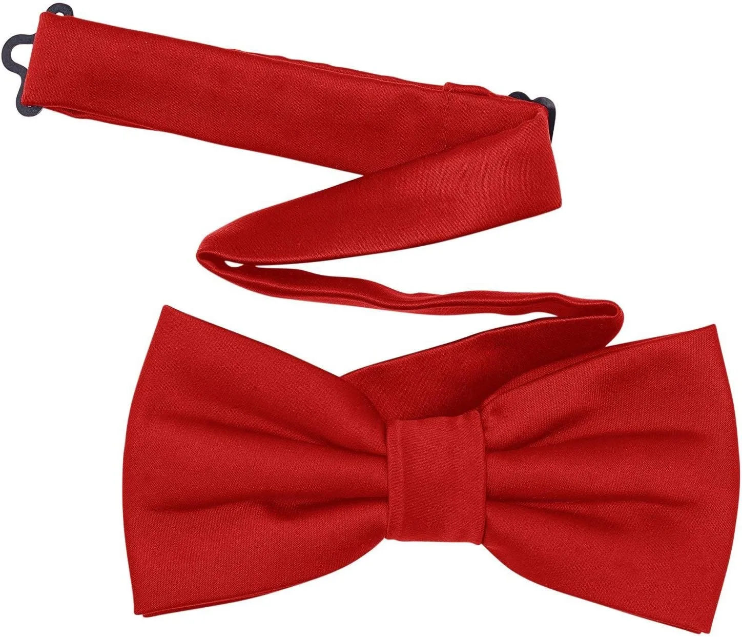 Men's Pre-Tied Satin Formal Tuxedo Bowtie Adjustable Length Satin Bow Tie