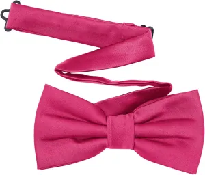 Men's Pre-Tied Satin Formal Tuxedo Bowtie Adjustable Length Satin Bow Tie