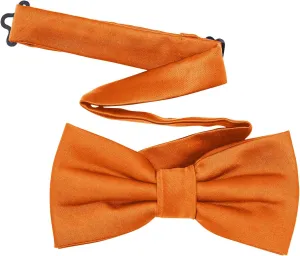 Men's Pre-Tied Satin Formal Tuxedo Bowtie Adjustable Length Satin Bow Tie