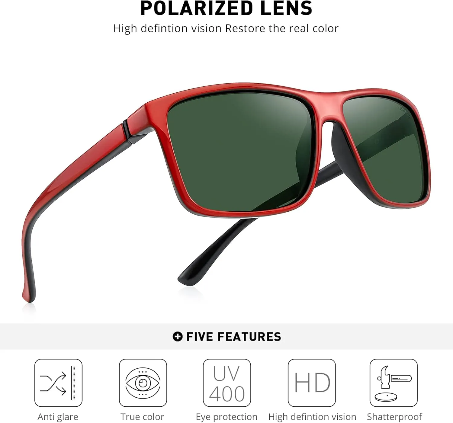 MERRY'S Men Polarized Sunglasses Male Women Outdoor Fishing Sun glasses
