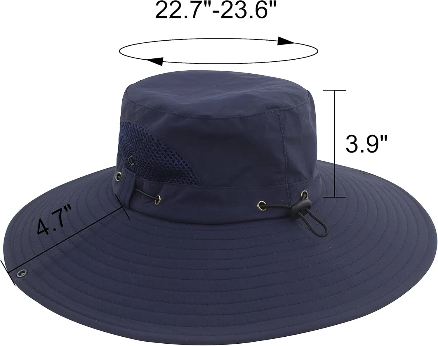 Muryobao Mens Sun Hats UPF 50  Waterproof Mesh Wide Brim Bucket Fishing Hat