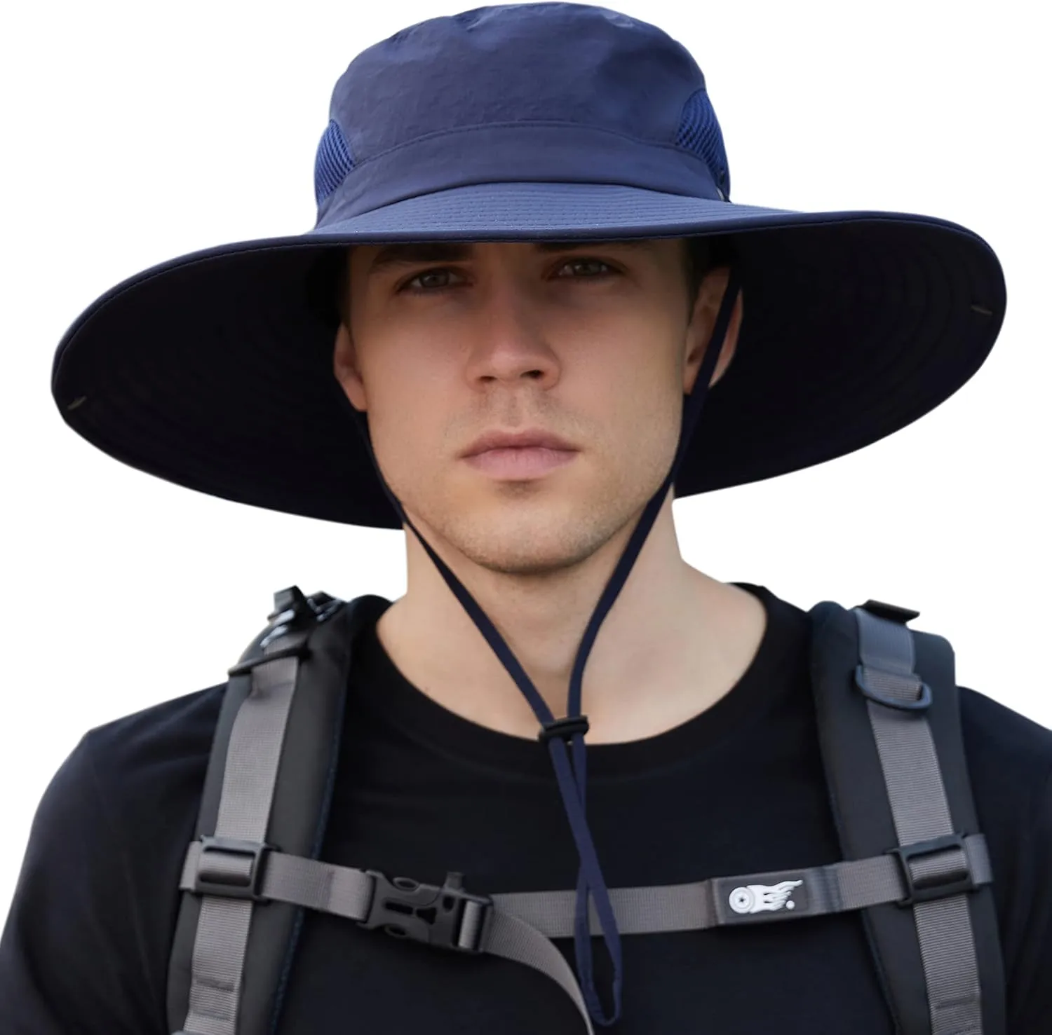 Muryobao Mens Sun Hats UPF 50  Waterproof Mesh Wide Brim Bucket Fishing Hat