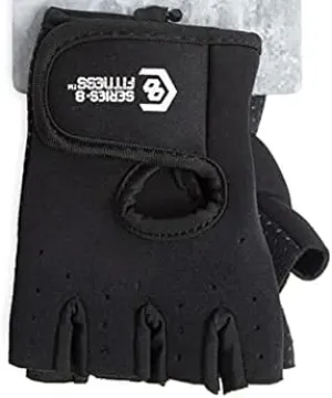 Neoprene Fitness Gloves, Black