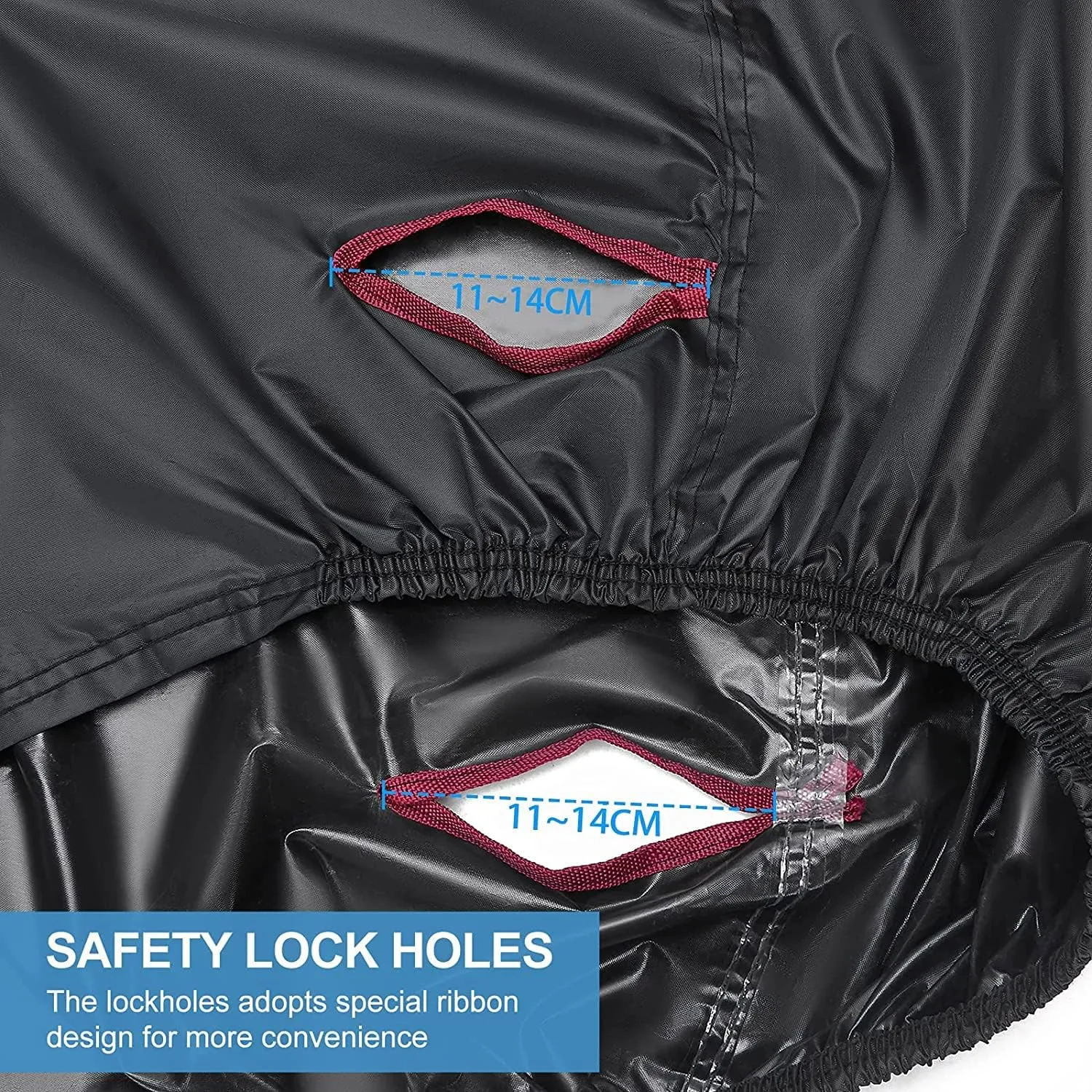 NEVERLAND Bike Cover Outdoor Waterproof Bicycle Covers Storage for 2 or 3 Bikes with Lock Hole Sun Rain Wind Dust Proof for Mountain Road Exercise Electric Hybrid Cruiser Bike