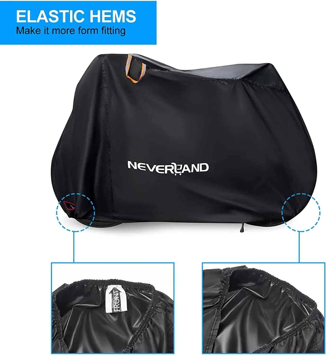NEVERLAND Bike Cover Outdoor Waterproof Bicycle Covers Storage for 2 or 3 Bikes with Lock Hole Sun Rain Wind Dust Proof for Mountain Road Exercise Electric Hybrid Cruiser Bike