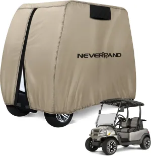 NEVERLAND Golf Cart Cover - Waterproof Golf Cart Covers - Fits for Yamaha Golf Carts EZ GO Club Car - Outdoor Windproof Sunproof