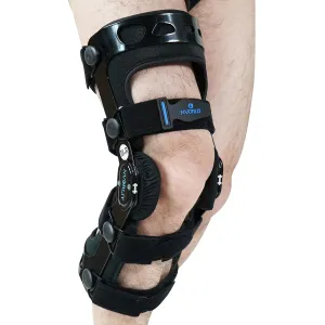 Nvorliy Orthopedic Knee Brace, Hinged ROM Knee Orthosis for ACL/MCL/PCL/Ligament Injuries, Arthritis(OA), Meniscus, Osteoarthritis - Fit Men & Women (Right, Large)