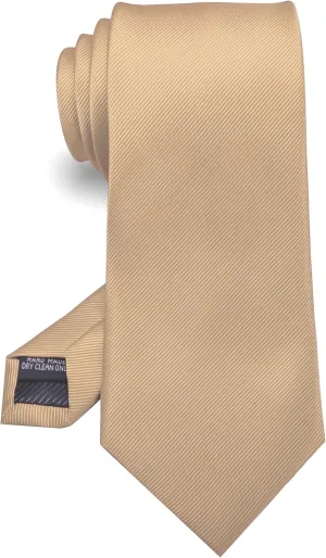 RBOCOTT Solid Color Tie Formal Necktie for Men